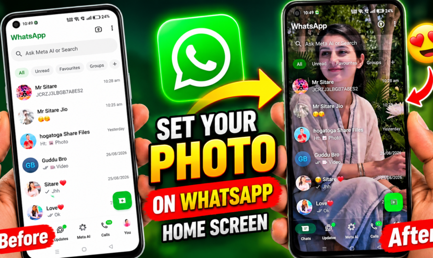How to Set Your Own Photo as WhatsApp Home Screen Background on Android – Complete Guide